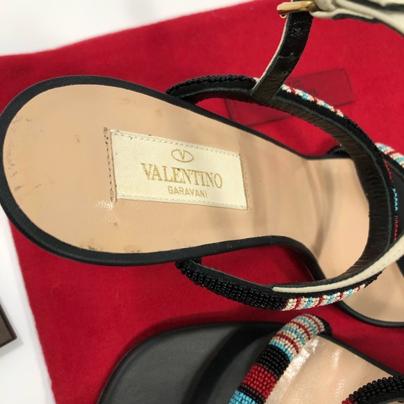 Valentino Garavani Aztec beaded heels size 37 - Picture 8 of 10